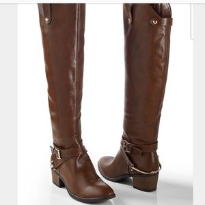 venus buckle knee high boot